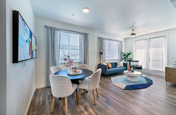 Spacious studio, one-, two- and three-bedroom floor plans